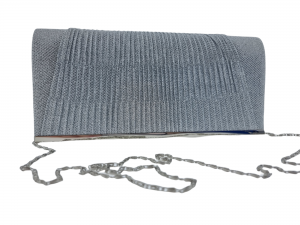 Alternative view of Glitzy Design Clutch Bag Silver