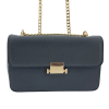 Chain Strap Cross Body Bag, Flap Dark Grey