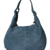 Suede Leather Slouchy Bag