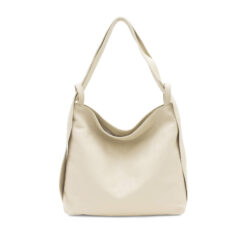 Italian Leather High Quality Large Leather Convertible Backpack Ultimati - Stone