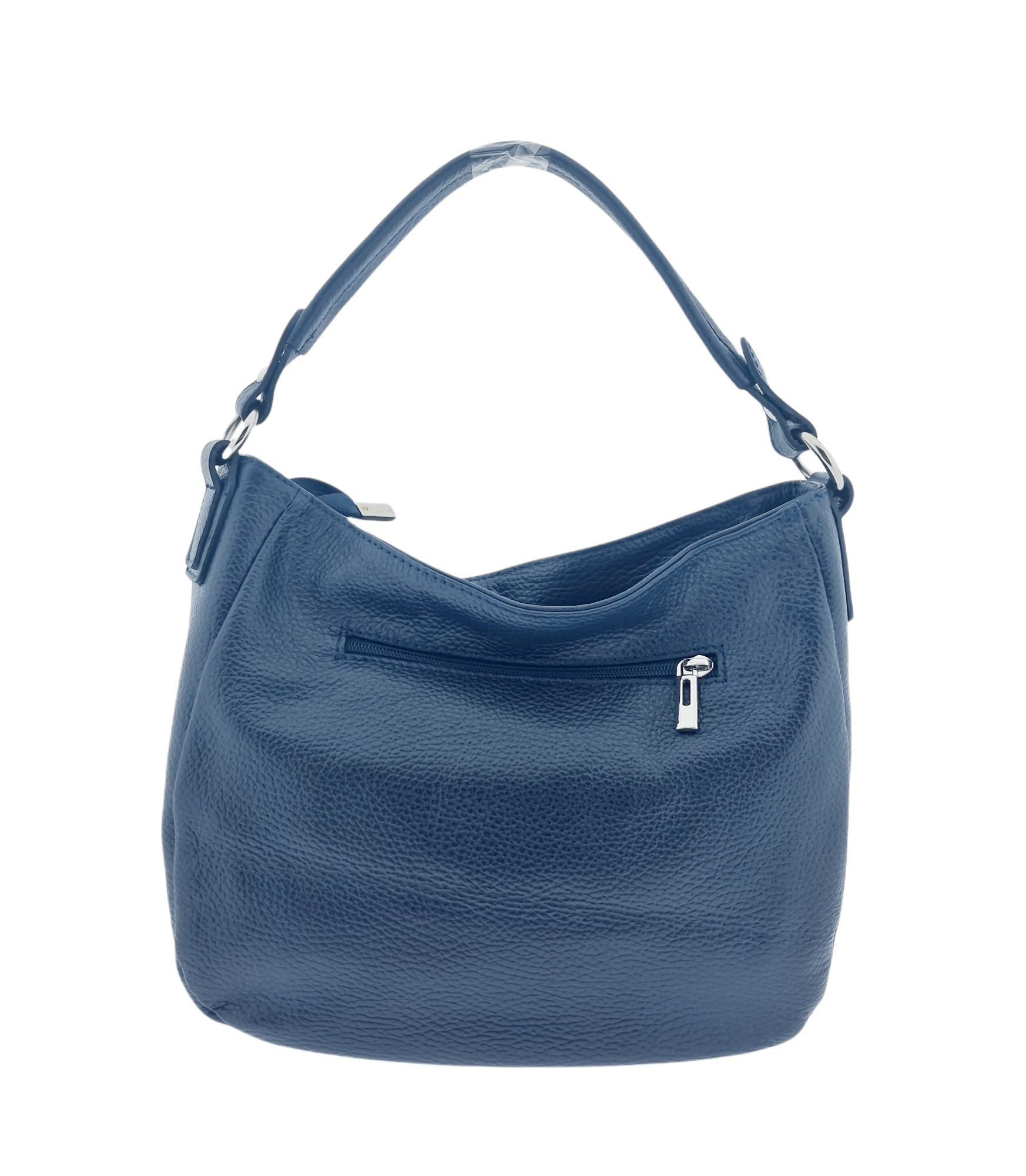 Italian Designer Leather Cross body Handbag - Swolit Miuccia Navy - Image 2