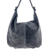 Suede Leather Slouchy Bag