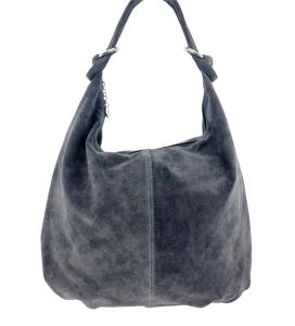Suede Leather Slouchy Bag