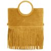 Suede Fringed Handbag