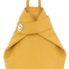 Italian Designer Soft Leather Folding Backpack -Multiuso  Mustard