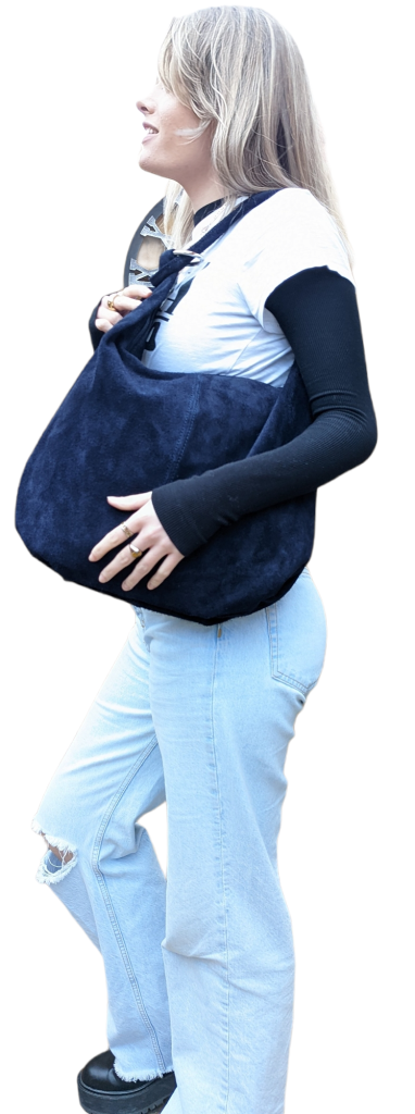 Alternative view of Italian Casual Soft Suede Leather Slouchy Bag-Swolit Cosimo Sunny Yellow