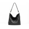 Italian Designer Leather Handbag with Adjustable Strap Stella Black