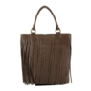 Leather Fringe Tote Bag