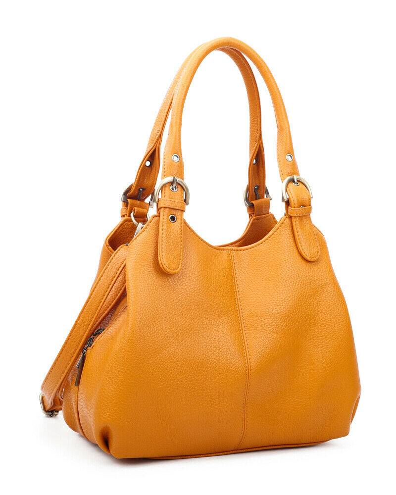 Classic Mattea Soft Handbag - Mustard - Image 3