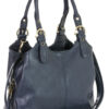 Classic Mattea Soft Handbag - Navy Blue