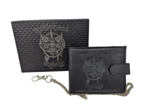 Alternative view of Genuine Leather Motorhead England Bikers Wallet with RFID, Safety Chain Gift boxed