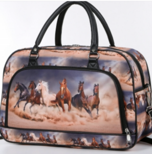 Swolit Horse Horses All over print Overnight bag/Weekend/Race Day/Holdall Bag- Rare