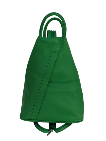 Leather Triangular Backpack