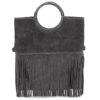 Suede Fringed Handbag