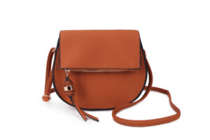 Leather Round Crossbody Bag