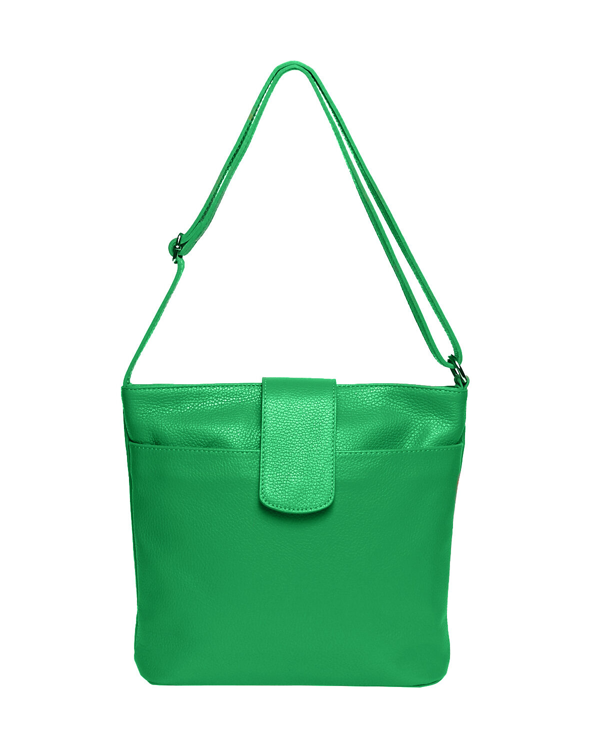 Italian Soft Leather Shoulder Crossbody Messenger bag with Adjustable Strap- Swolit New Stone - Image 4