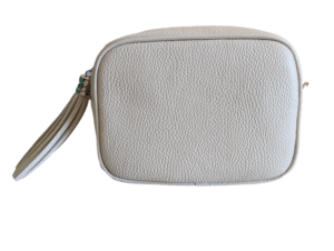 Alternative view of Italian Designer Leather Crossbody Shoulder Camera Bag Gaia Silver Hardware- New Stone
