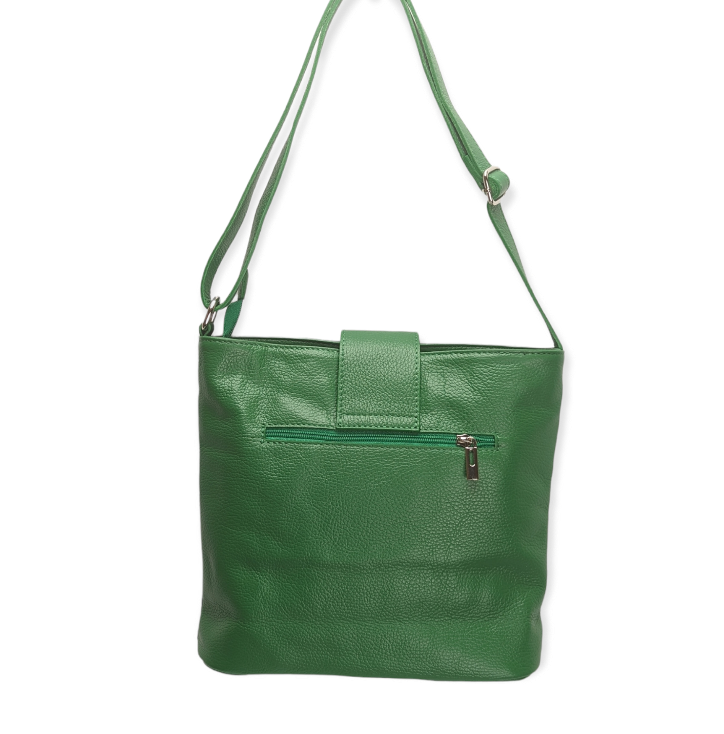 Italian Soft Leather Shoulder Crossbody Messenger bag with Adjustable Strap- Swolit New Stone - Image 3