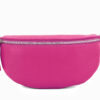 Italian Designer Leather Sling Bag Bum Bag- Magenta