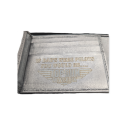 Alternative view of Genuine Leather Top Gun Fathers Day Wallet With with RFID, Gift boxed-Limited Stock