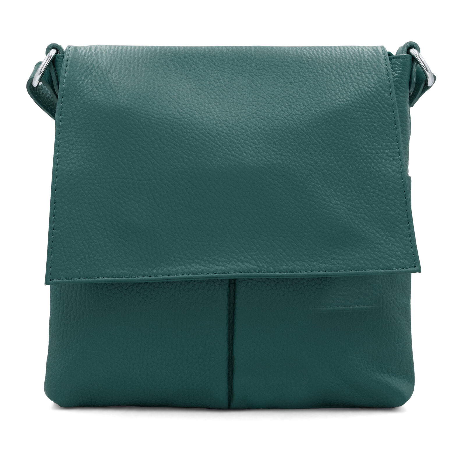 Italian Designer Leather Clutch Crossbody Monica- Teal