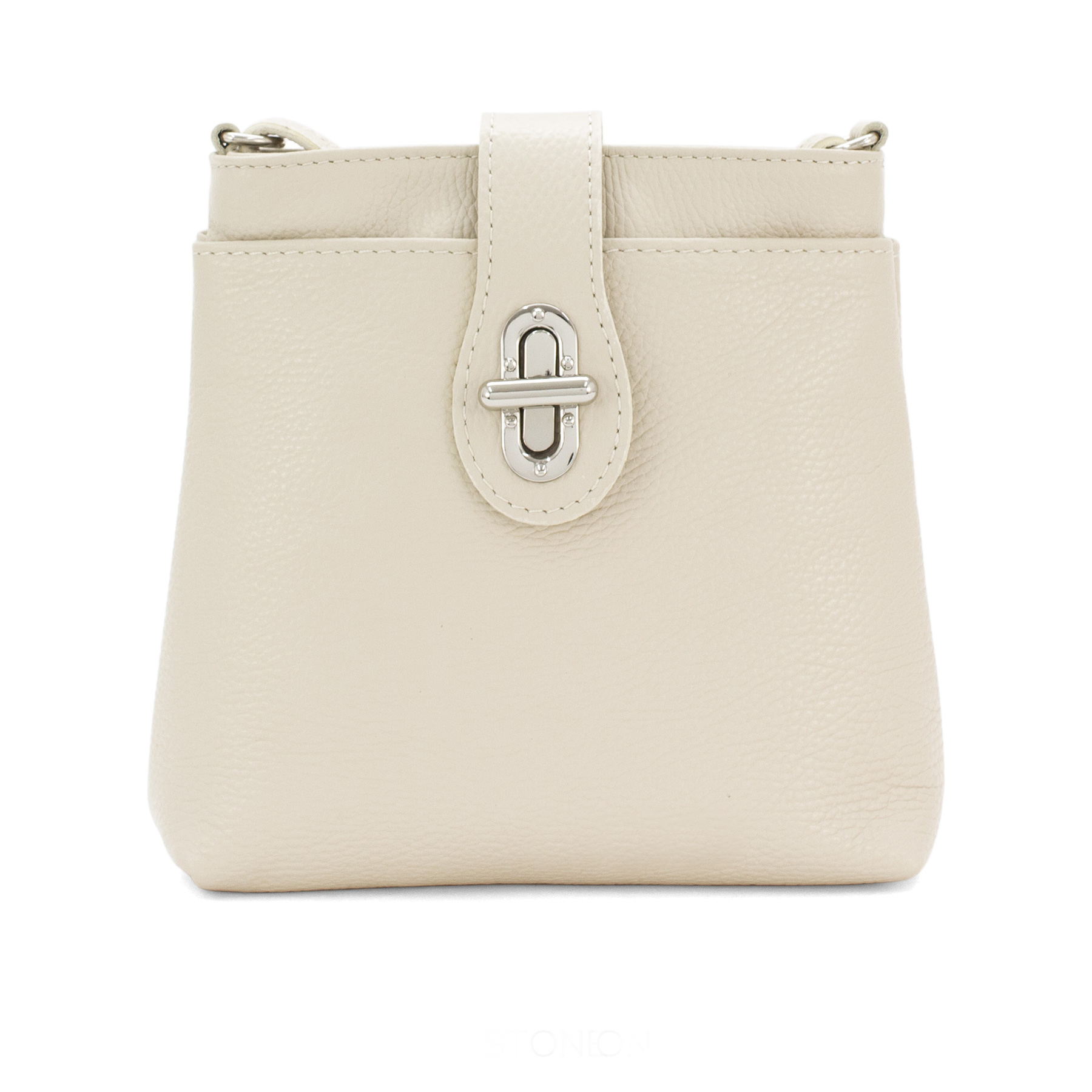 Italian Designer Leather Multi-compartment Crossbody Cleo Stone