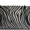 Italian Designer Soft Leather Black Leather Zebra Clutch Crossbody Shoulder Wrist Bag