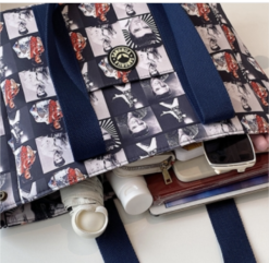 Alternative view of Swolit Elvis Presley Memorabilia All over print Tote Shopper Bag Zip Top