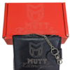 Genuine Leather, Mutt Motorcycles Wallet with RFID, Safety Chain Gift boxed-Limited Stock