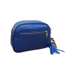 Alternative view of Royal Blue Ritas Italian Leather Triple Compartments Cross body bag