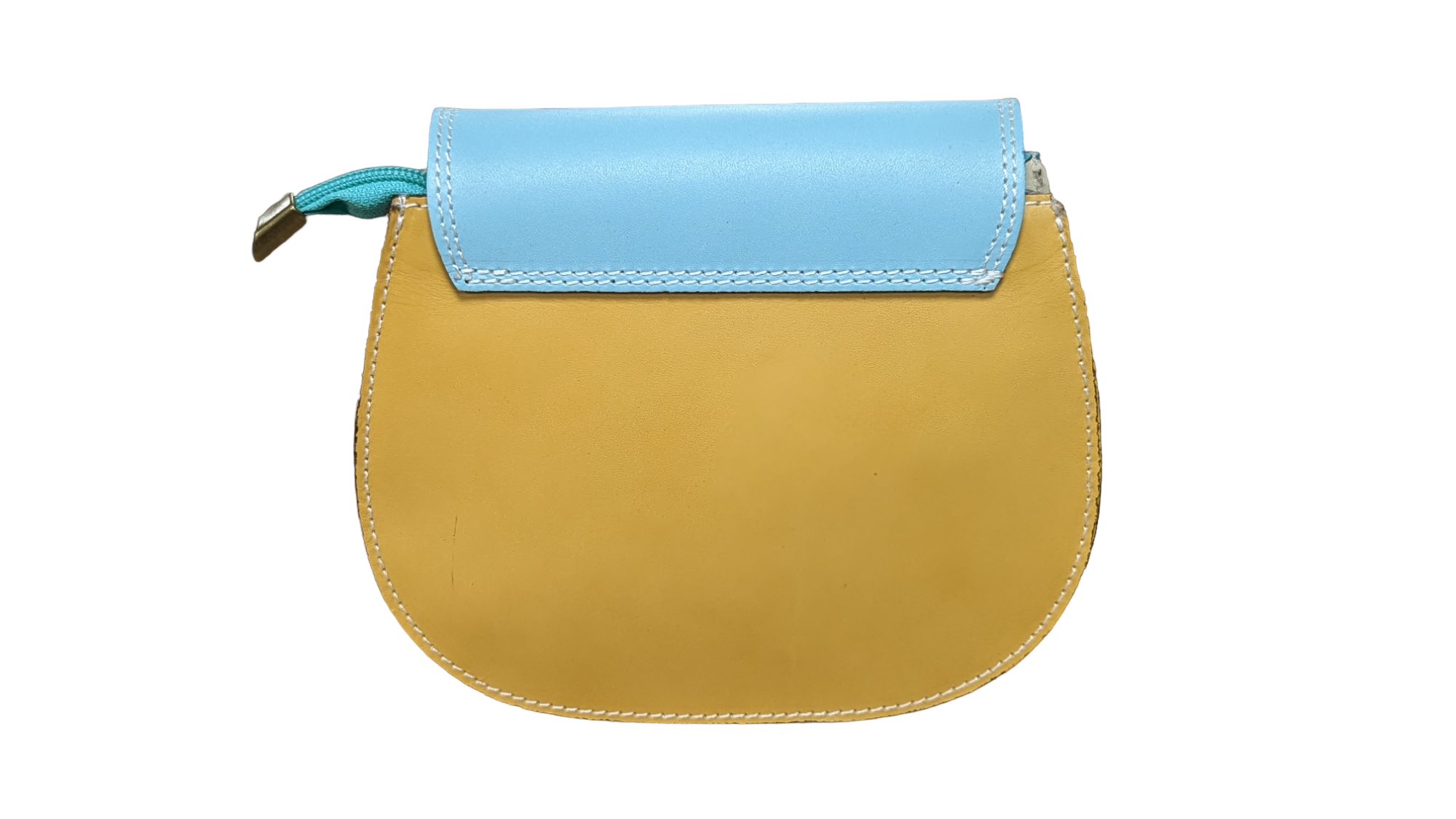 NEW Italian Hard Leather Hi Quality Mini Satchel Saddle Multi-Colour Vibrant - Arcobaleno 74 - Image 3