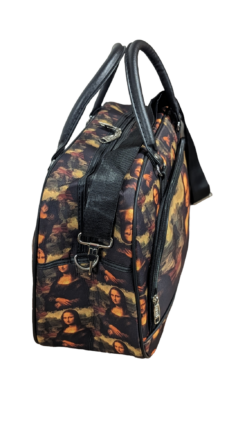 Alternative view of Mona Lisa Art All over print Overnight bag/Weekend/Holdall Bag