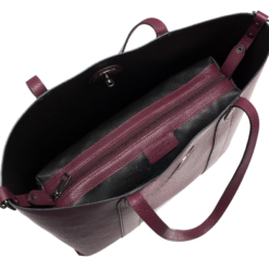 Alternative view of Genuine Italian Leather Classic Tote -Marci Black