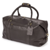 Premium Luxury Large Leather Holdall Black