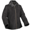 Hillary Aviator Sheepskin Coat Black