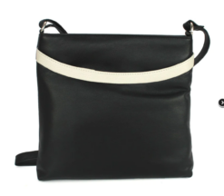 High Quality Leather Cross body Bag Shoulder Bag - Black