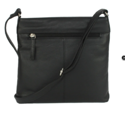 Alternative view of High Quality Leather Cross body Bag Shoulder Bag - Black
