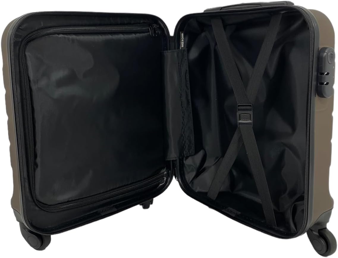 Bordlite Lightweight ABS Underseat Hard Cabin Suitcase Champagne- 45x36x20cm Cabin Approved EasyJet, British Airways, Emirates, Virgin Atlantic & More, last few - Image 3