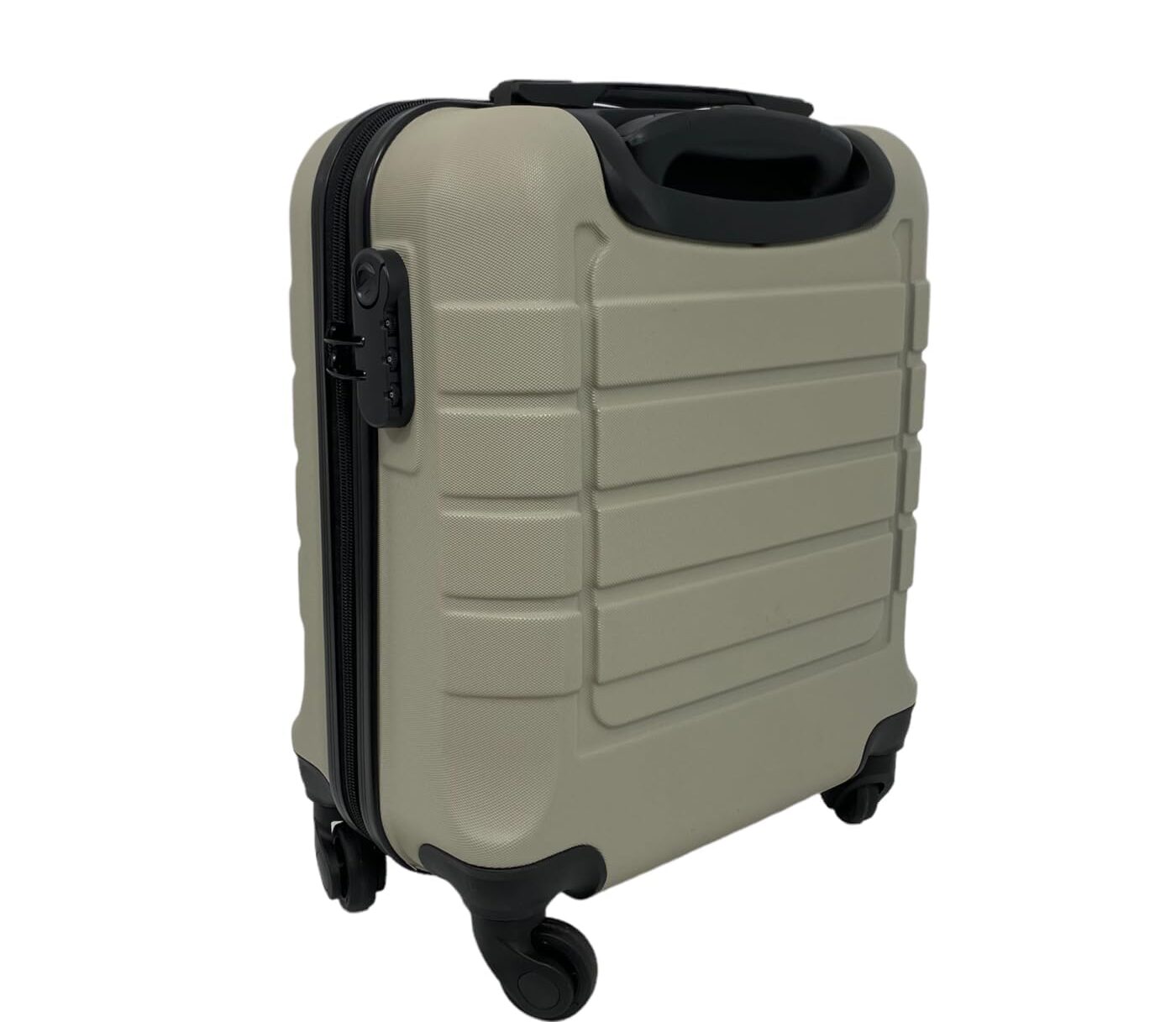 Bordlite Lightweight ABS Underseat Hard Cabin Suitcase Champagne- 45x36x20cm Cabin Approved EasyJet, British Airways, Emirates, Virgin Atlantic & More, last few
