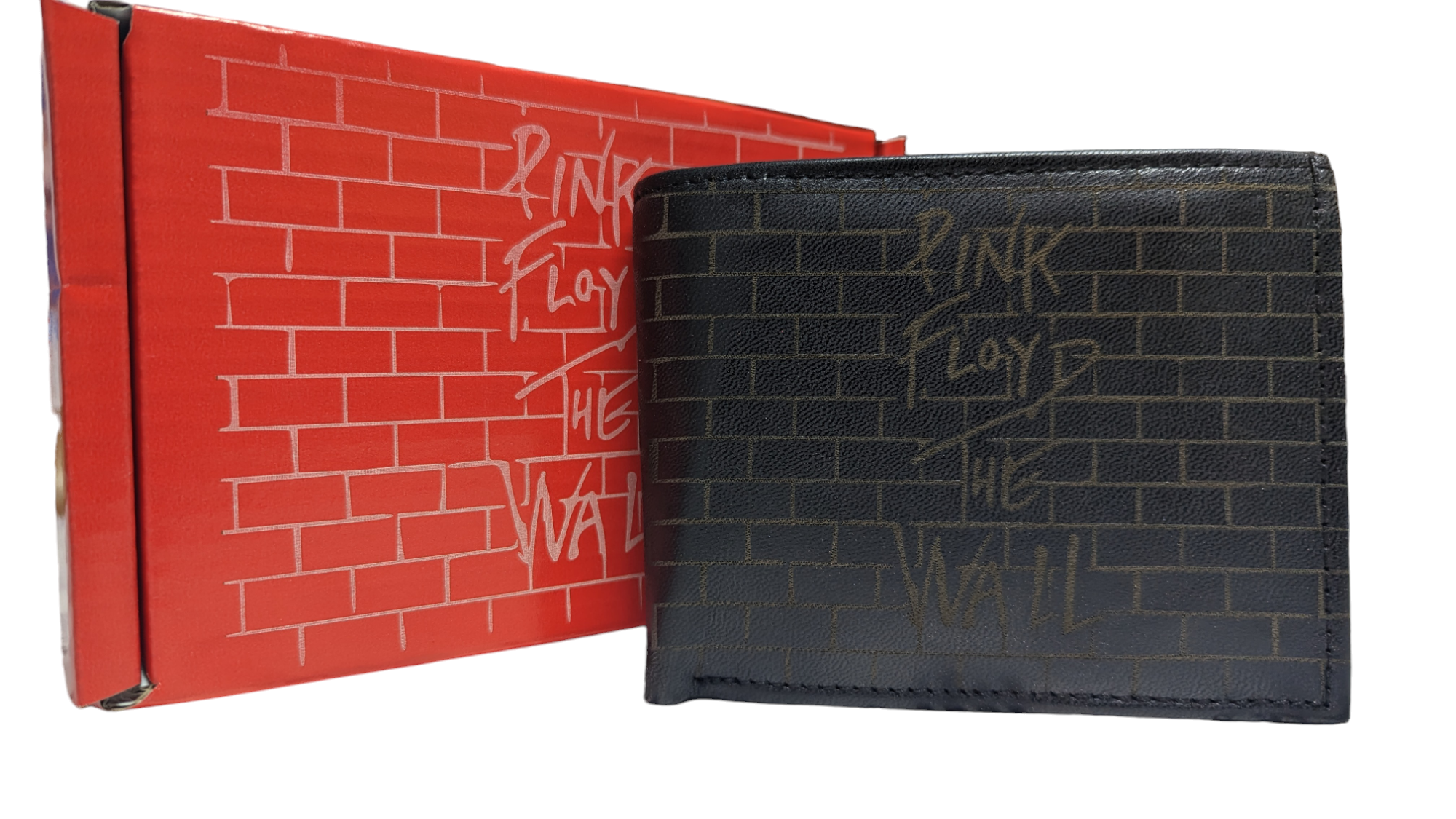 Pink Floyd Genuine Leather Wallet Swolit RFID Blocker Gift Boxed