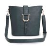 Dark Grey Bucket Cross Body Shoulder Handbag Bag