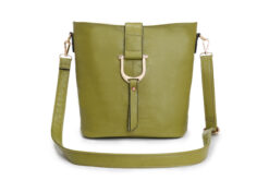 Green Bucket Cross Body Shoulder Handbag Bag