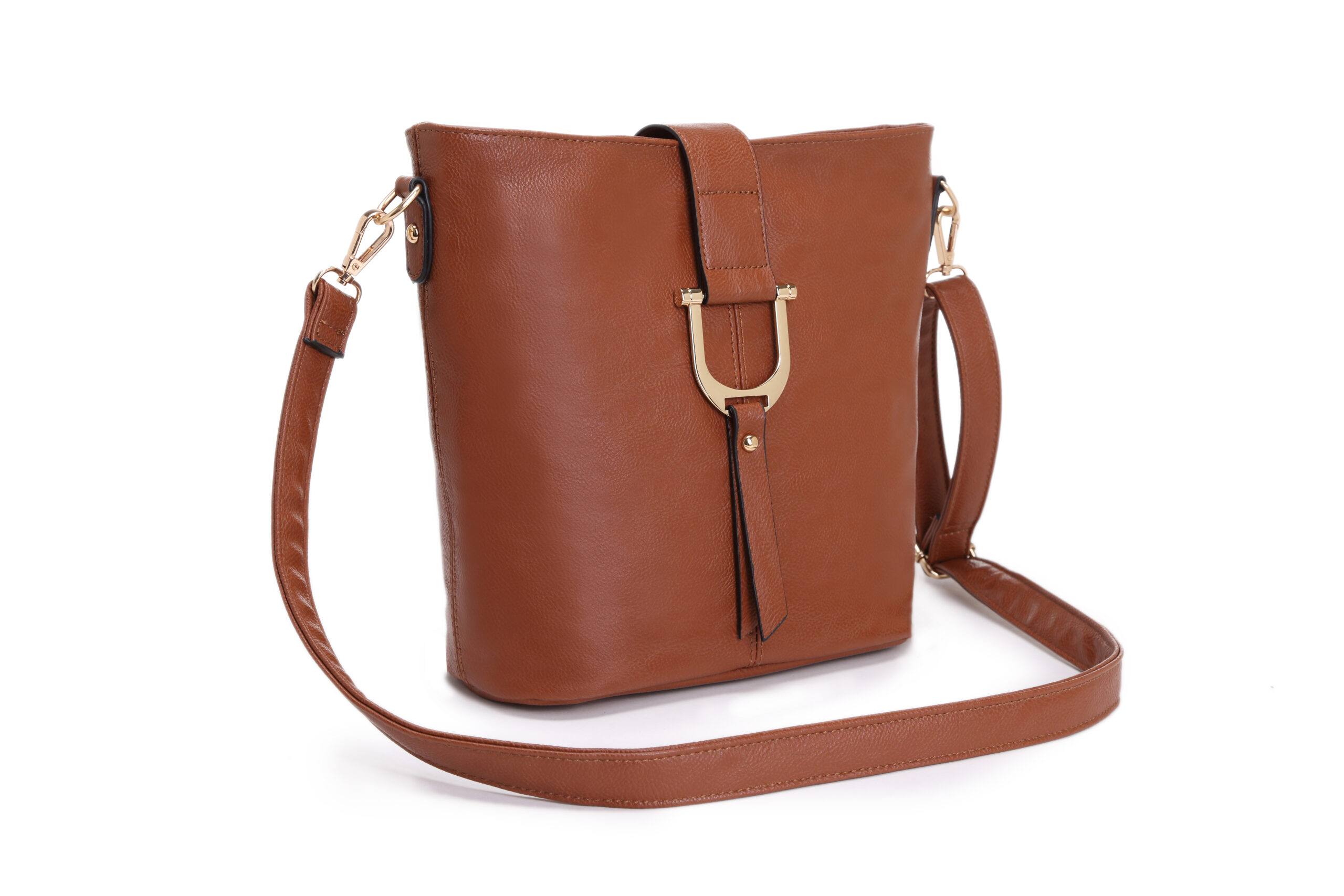 Dark Grey Bucket Cross Body Shoulder Handbag Bag - Image 2