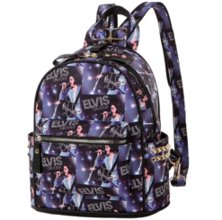 Elvis On Tour Small Backpack,Gold Stud Detailing Limited Stock