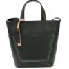 Genuine Soft Leather Black Shoulder Handbag