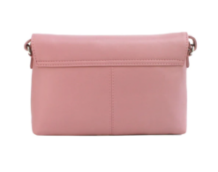 Alternative view of Small Leather Cross body handbag with ring tassel detail Blush Pink