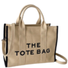 The Tote Bag Beige & Black Sides