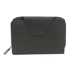 Genuine Soft Leather Purse Black RFID protection