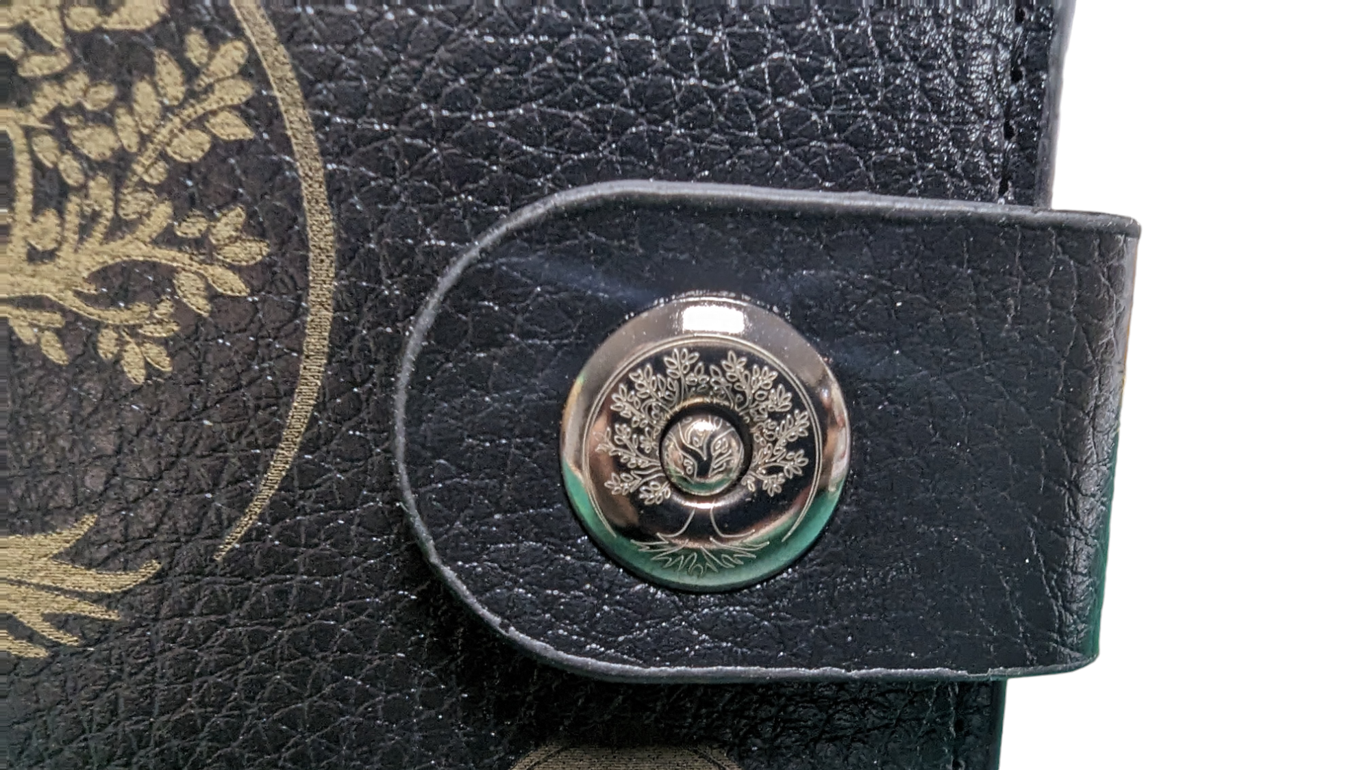 Vegan Wallet Black Tree of Life Gift Boxed - Image 4