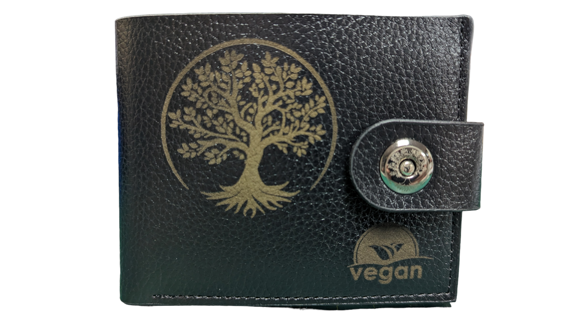 Vegan Wallet Black Tree of Life Gift Boxed - Image 5